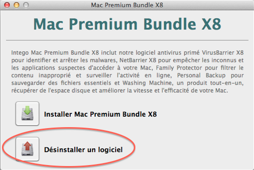 Désinstaller Mac Premium Bundle X8