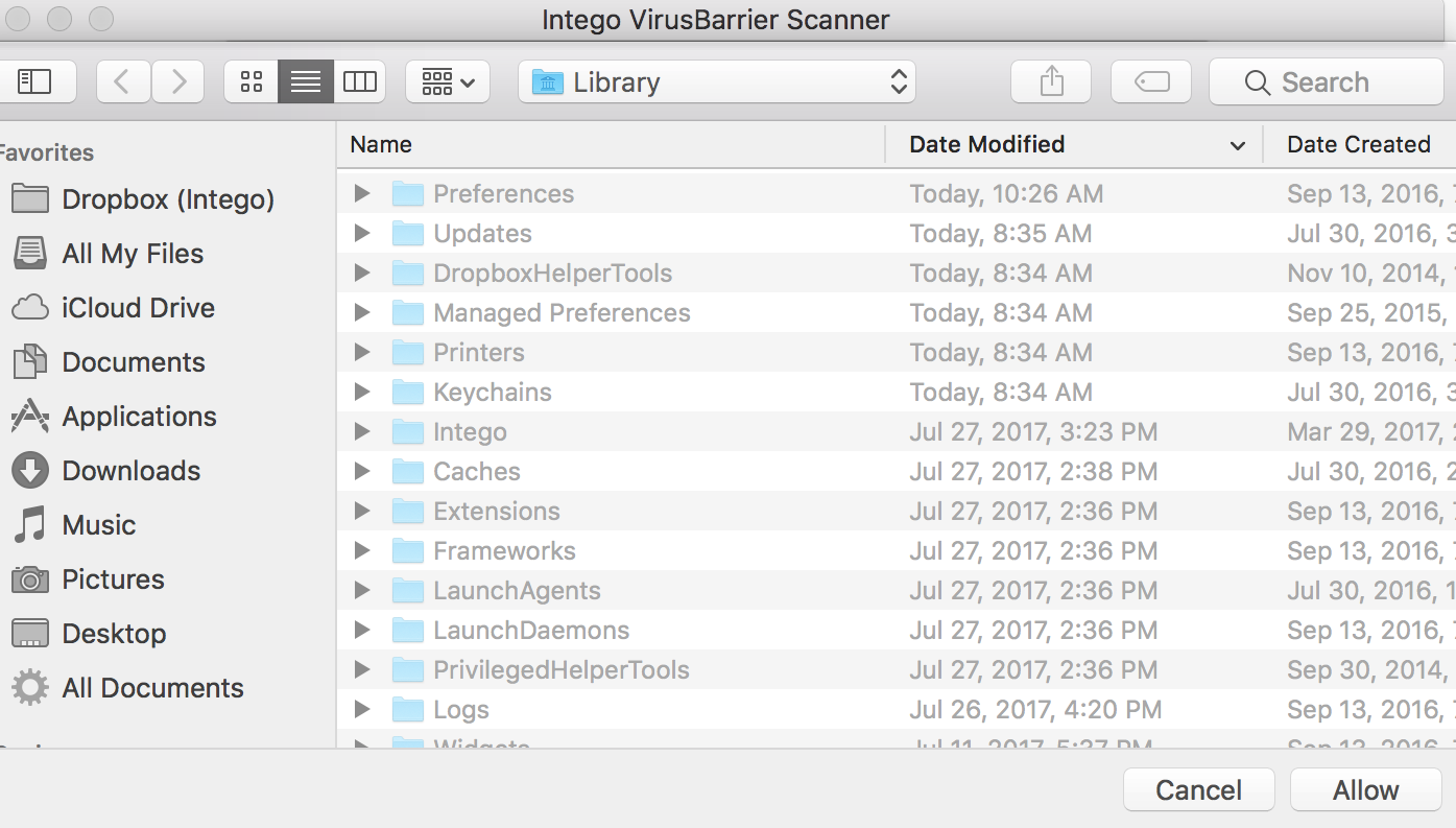 intego virusbarrier scanner version 1.1.1