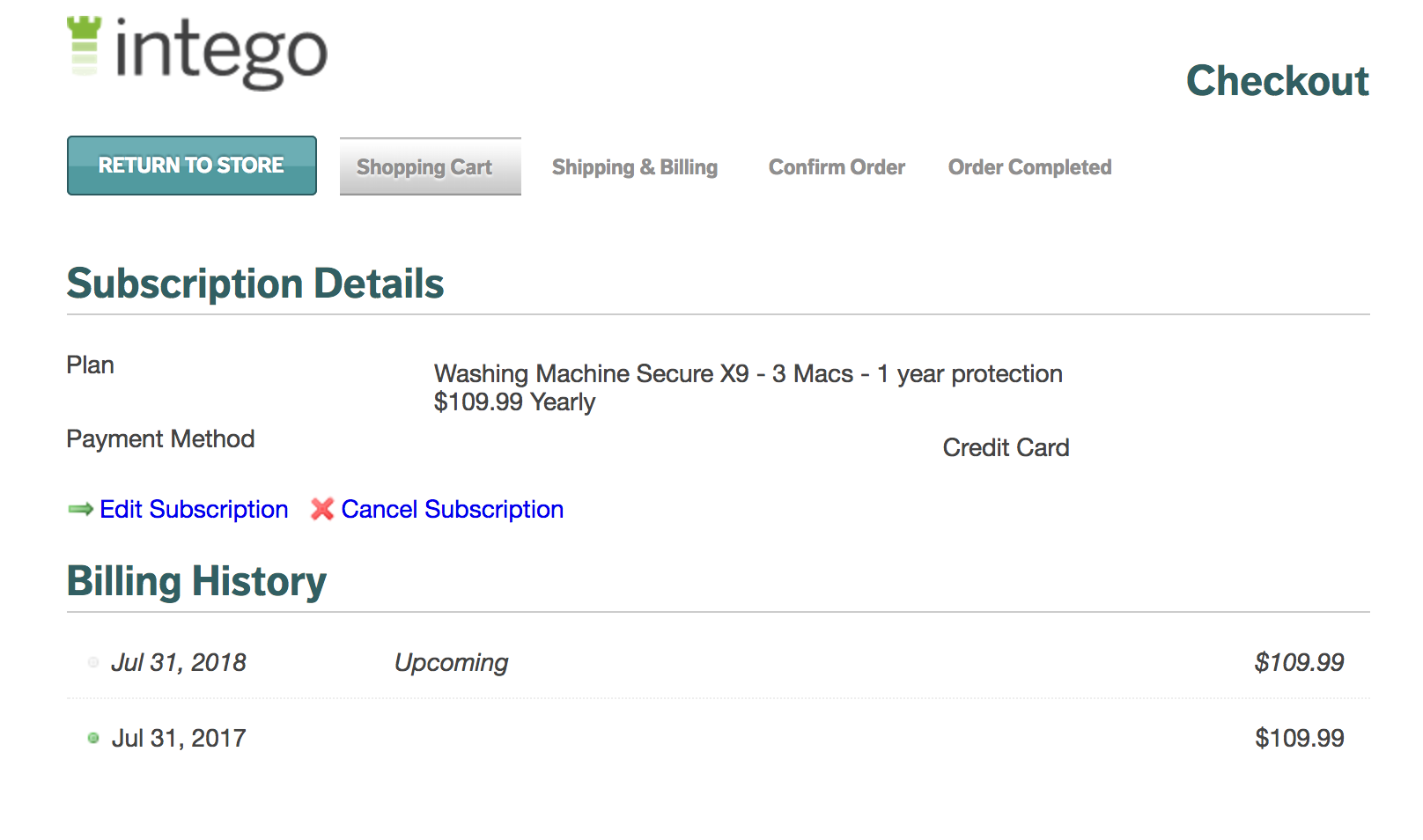 How To Update Subscription Payment Information Intego Support