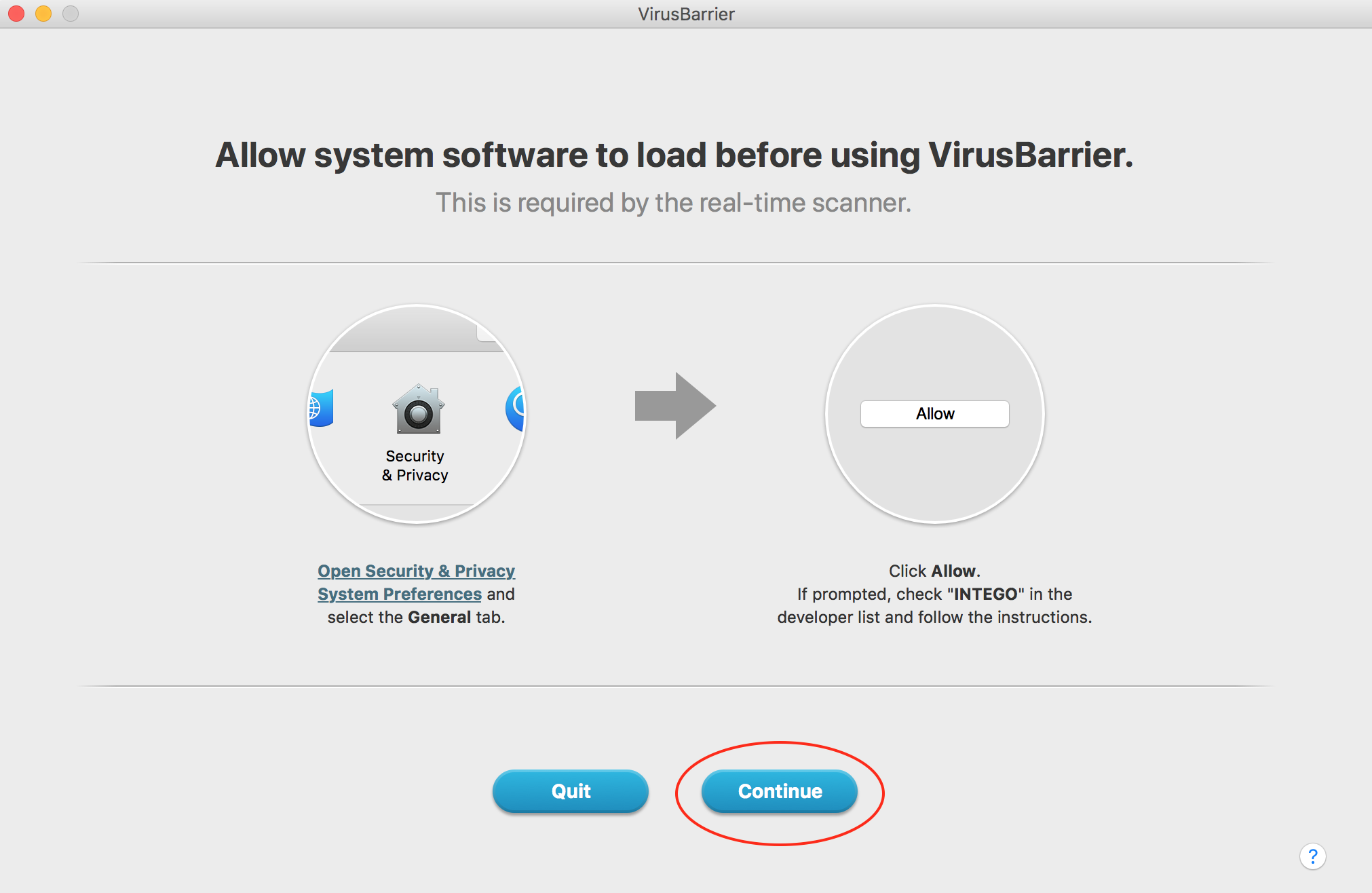 open port for scanner mac high sierra?