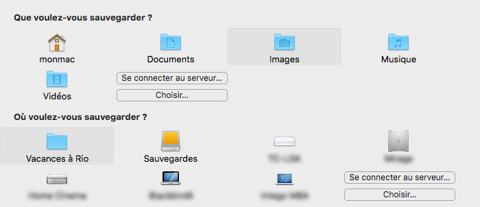 Sources et Destinations