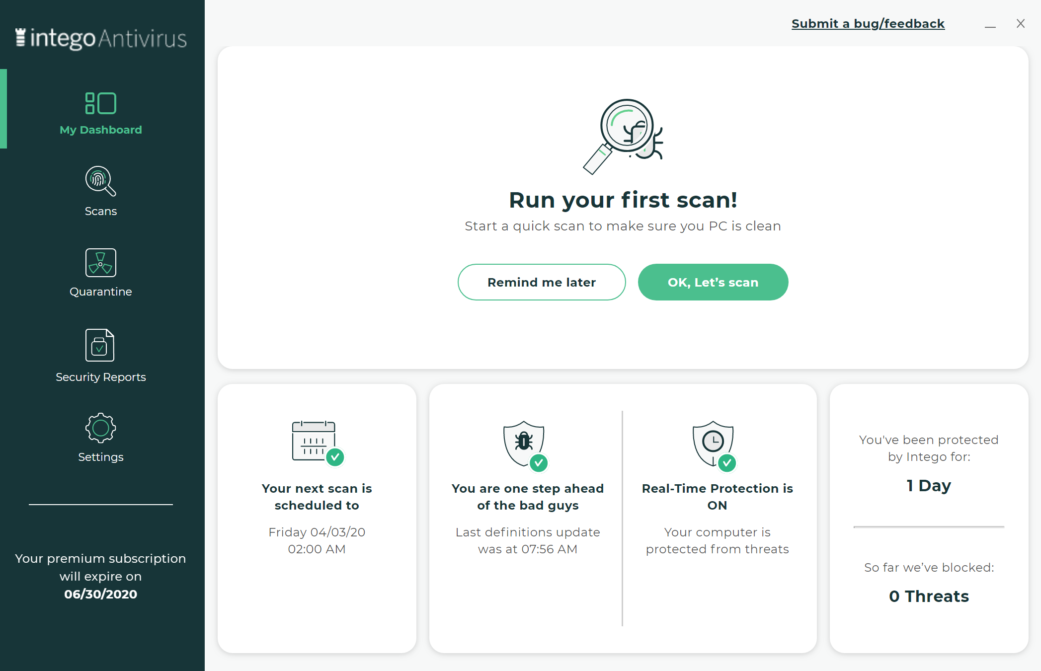 Illustration of Intego Antivirus FirstScan