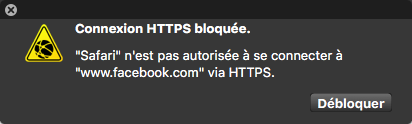 Alerte ContentBarrier : Connexion HTTPS bloquée