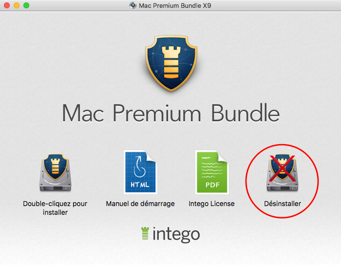 Mac Premium Bundle X9 > Désinstaller