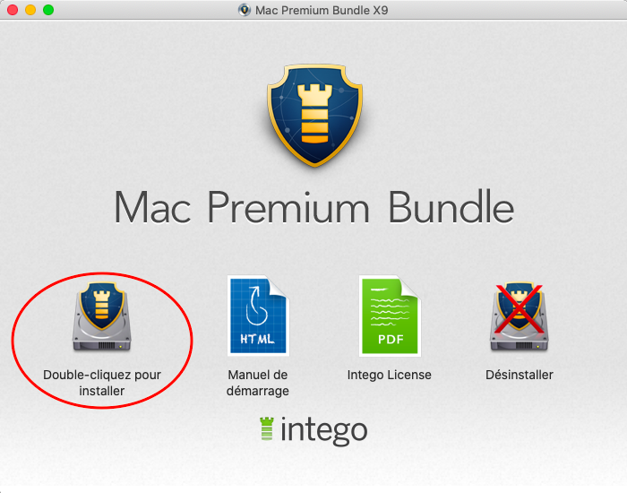Mac Premium Bundle X9 > Installeur Double-cliquez pour installer