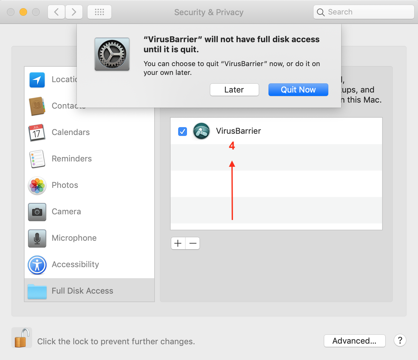 Enable Full Disk Access in macOS u2013 Intego Support