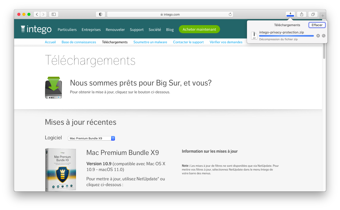 Safari > Téléchargements > intego-privacy-protection.zip