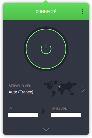 Intego Privacy Protection - Serveur VPN > Auto (France) > Connecté